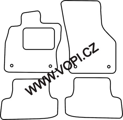 Autokoberce Audi A3 2012 - Colorfit (228)